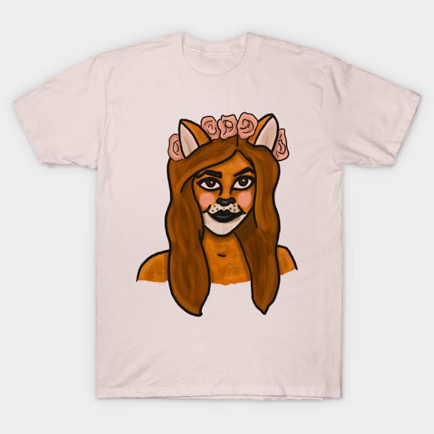 Fox Person T-Shirt by tesiamarieart